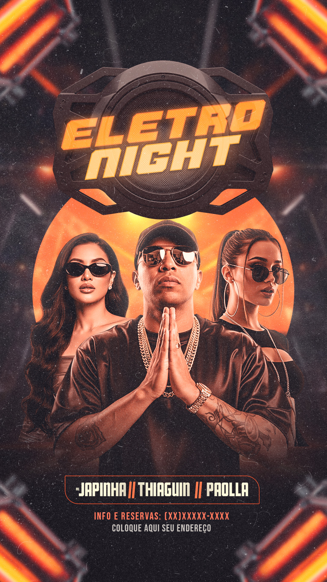 FLYERS PARA EVENTOS ELETRO NIGHT STORYS