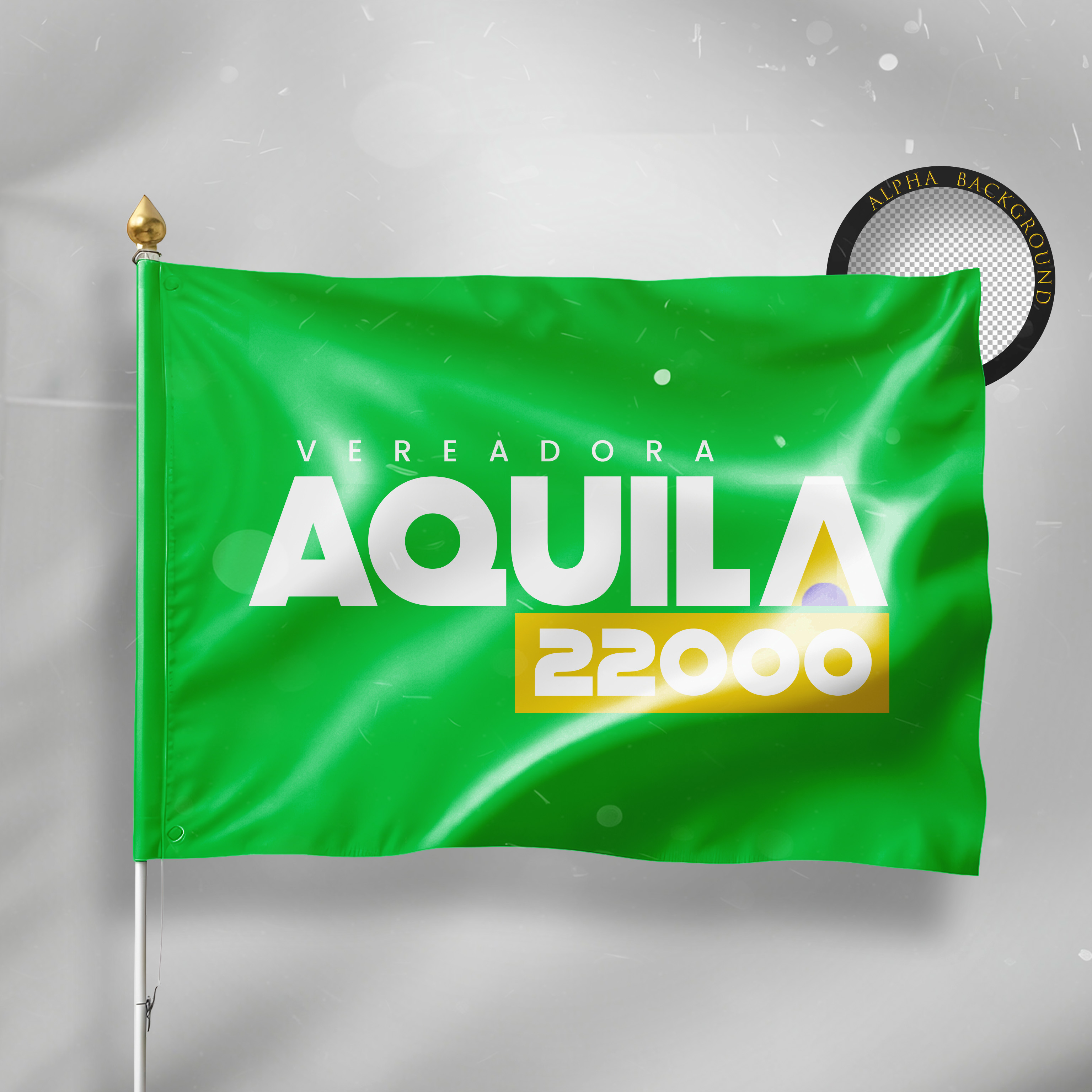 Mockup Bandeira Politica Campanha Eleitoral Política Eleição Prefeito Vereador Governador Deputado Candidato PSD 7