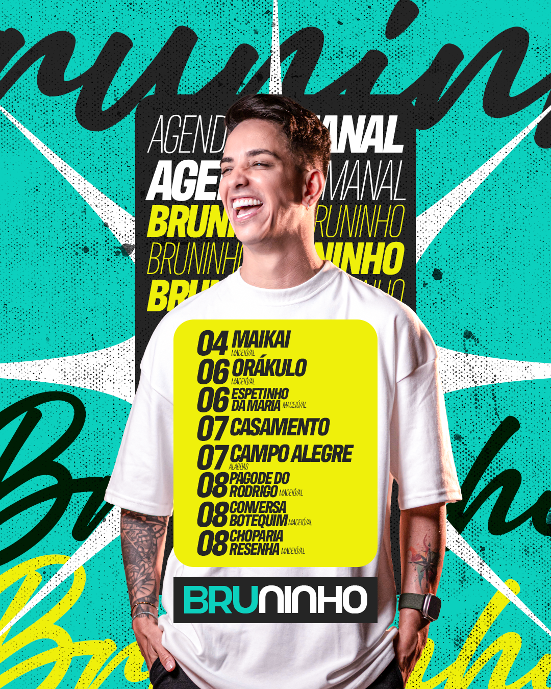 50X - AGENDA SEMANAL (01) SETEMBRO - BRUNINHO