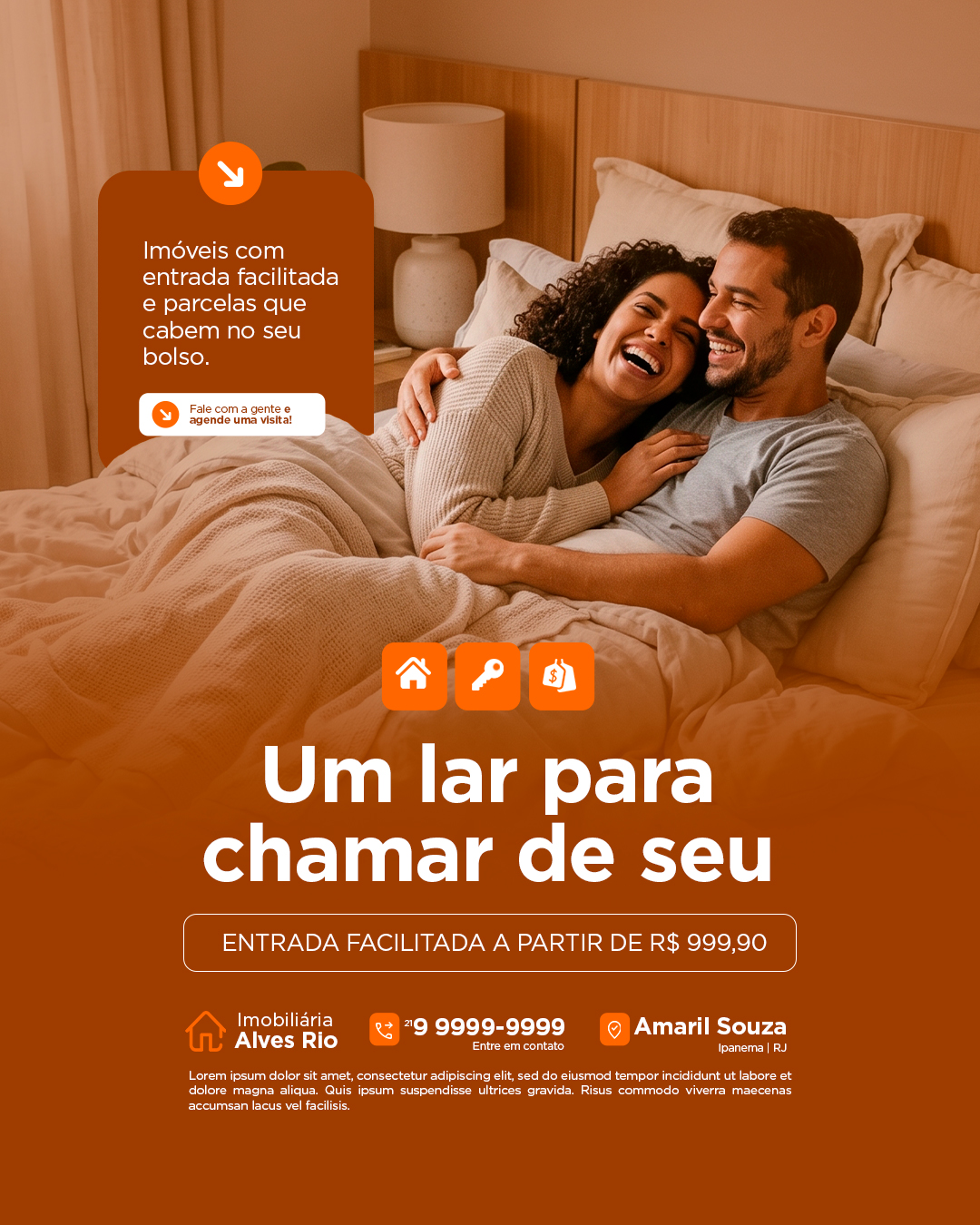 Imobiliária Um Lar Para Chamar De Seu PSD Editável