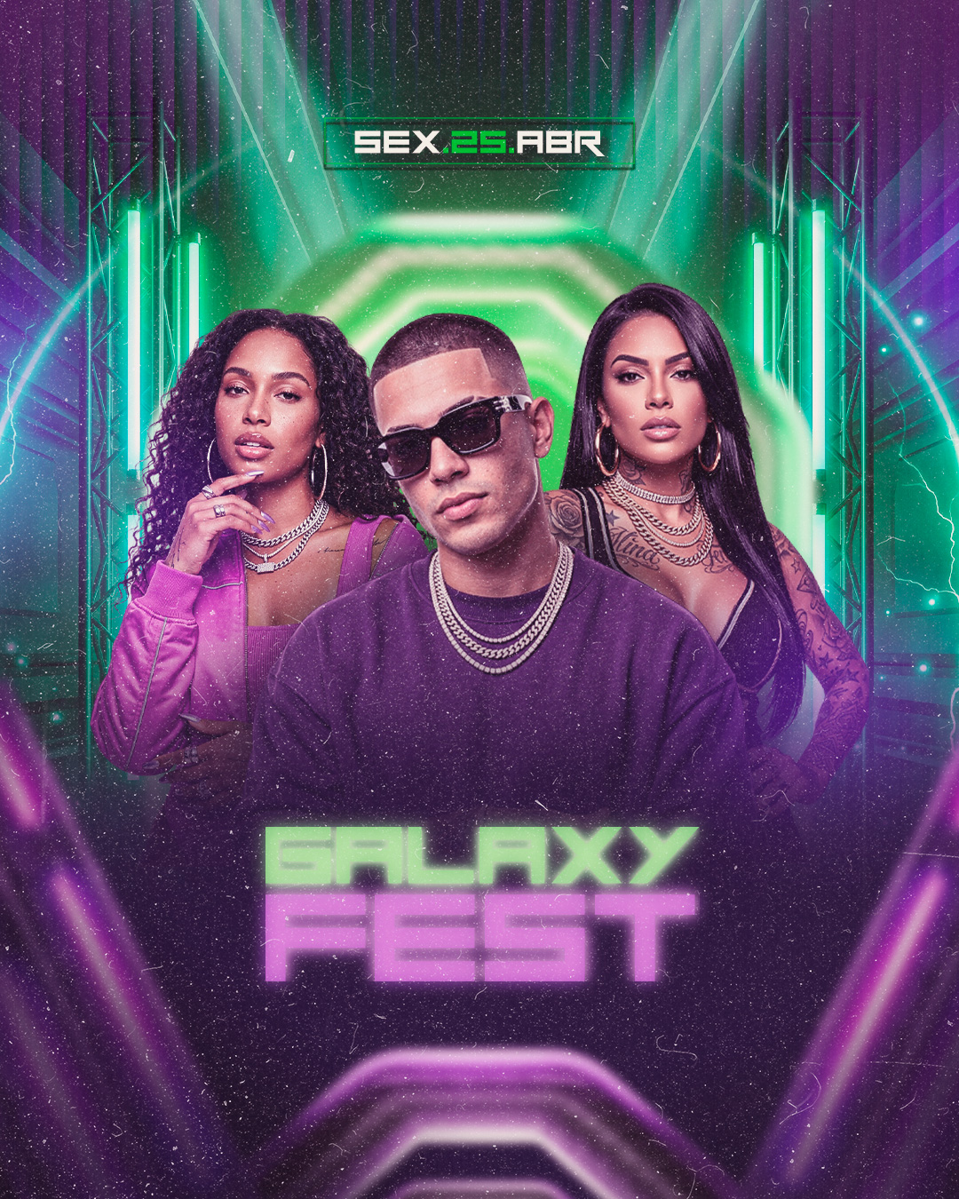 FLYERS PARA EVENTOS GALAX FEST FEED