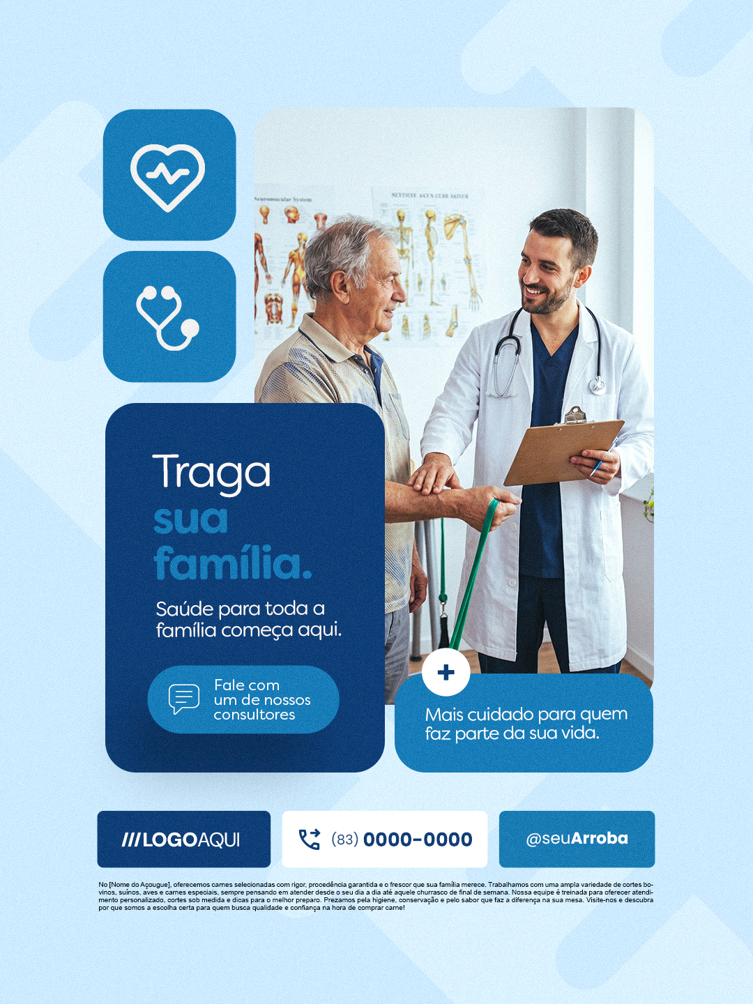 Consultório Médico Traga Sua Família PSD Editável