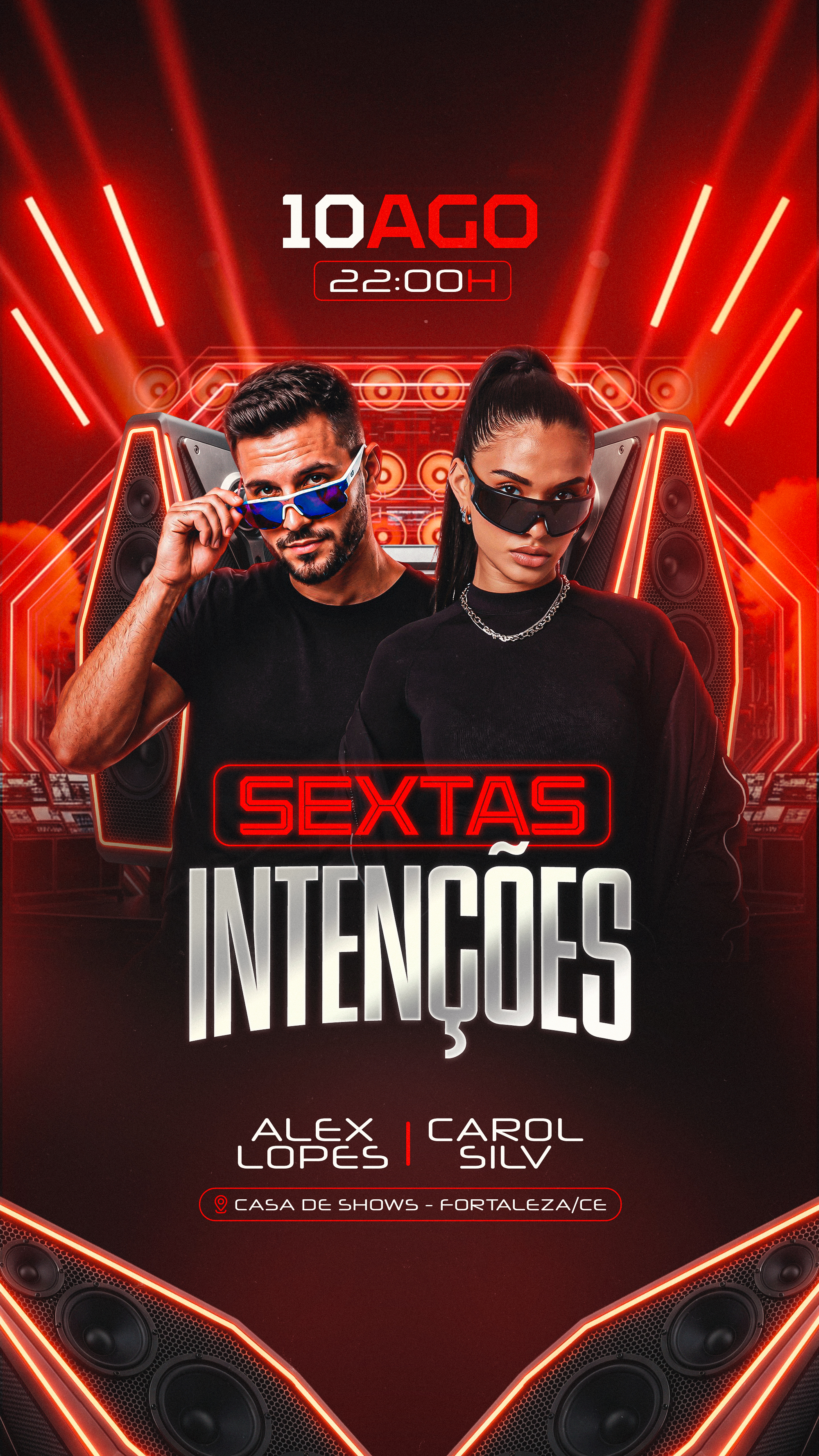 20 FLYER EVENTO SEXTAS INTENSES STORY PSD EDITVEL