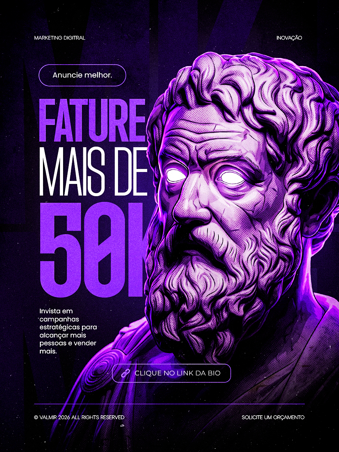 Marketing Digital Anuncie Melhor Fature Mais de 50K PSD Editável